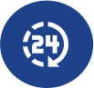 We are here for you 24 hours a day!
